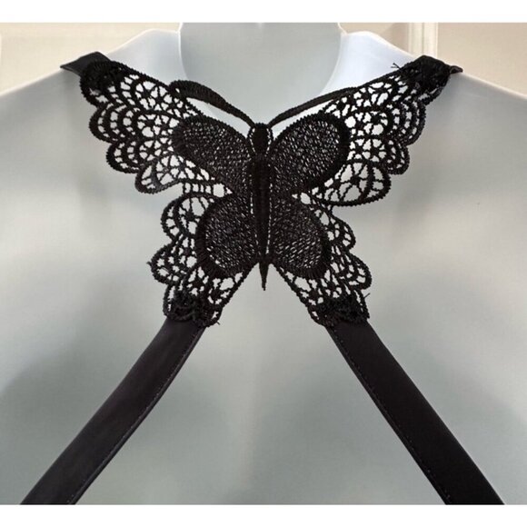 Womens XL Rainbow Galaxy Butterfly Strap Top & Wide Leg Pants Set - Picture 7 of 11